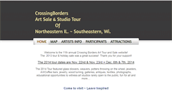 Desktop Screenshot of crossingbordersarttour.weebly.com