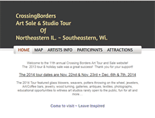 Tablet Screenshot of crossingbordersarttour.weebly.com