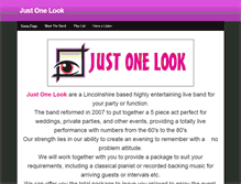 Tablet Screenshot of just-one-look.weebly.com