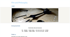 Desktop Screenshot of filmandphilosophy.weebly.com