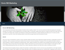 Tablet Screenshot of clovisnmmarketing.weebly.com