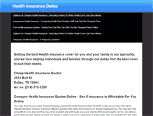 Tablet Screenshot of healthinsurancedallas.weebly.com