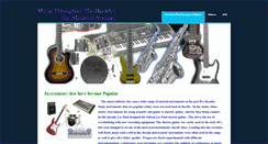 Desktop Screenshot of musicthroughoutthedecades.weebly.com