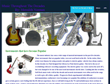 Tablet Screenshot of musicthroughoutthedecades.weebly.com