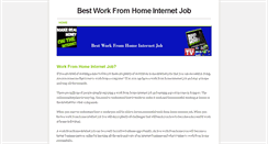 Desktop Screenshot of internetjobworkfromhome.weebly.com