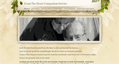 Desktop Screenshot of fromtheheartcompanionservice.weebly.com