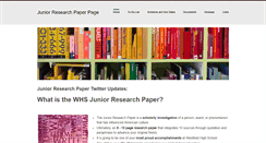 Desktop Screenshot of bvjrp.weebly.com