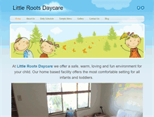 Tablet Screenshot of littlerootsdaycare.weebly.com