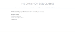 Desktop Screenshot of chrismonesl.weebly.com