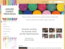 Tablet Screenshot of oxfordfamilypreschool.weebly.com