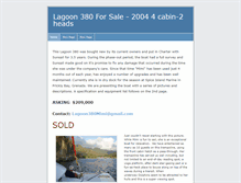 Tablet Screenshot of lagoon380forsale.weebly.com
