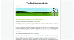 Desktop Screenshot of dietsolutionprogram.weebly.com