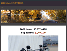 Tablet Screenshot of 2008lowe175stinger.weebly.com