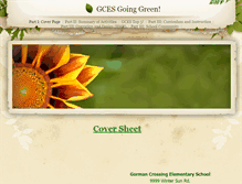 Tablet Screenshot of gcesgoesgreen.weebly.com