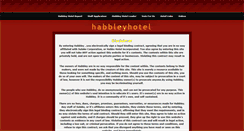 Desktop Screenshot of habbleyhotel.weebly.com