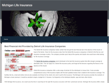 Tablet Screenshot of michiganlifeinsurance.weebly.com