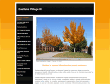 Tablet Screenshot of eastlakevillageiii.weebly.com