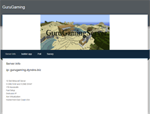 Tablet Screenshot of gurugamingserver.weebly.com