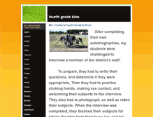 Tablet Screenshot of fourthgradebios.weebly.com