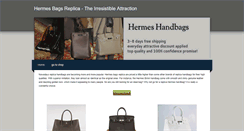 Desktop Screenshot of hermes-bags-replica.weebly.com