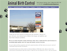 Tablet Screenshot of animalbirthcontrolllc.weebly.com