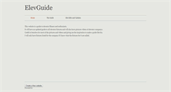 Desktop Screenshot of elevguide.weebly.com