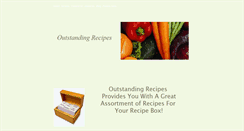 Desktop Screenshot of outstandingrecipes.weebly.com