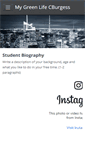 Mobile Screenshot of mygreenlifesample.weebly.com