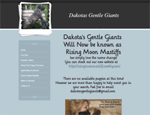 Tablet Screenshot of dakotasgentlegiants.weebly.com