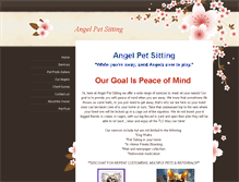 Tablet Screenshot of angelpetsitting.weebly.com