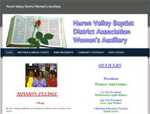 Tablet Screenshot of huronvalleywomensauxiliary.weebly.com