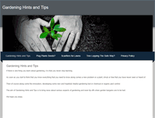 Tablet Screenshot of gardeninghintsandtips.weebly.com