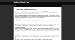 Desktop Screenshot of buildingmusclefast.weebly.com