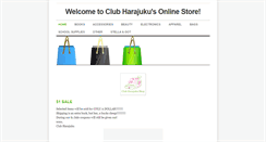 Desktop Screenshot of clubharajukustore.weebly.com