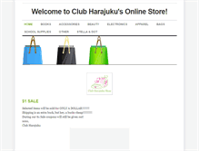 Tablet Screenshot of clubharajukustore.weebly.com