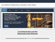 Tablet Screenshot of accidentpersonalinjurylawyfirms.weebly.com