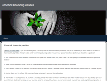 Tablet Screenshot of limerickbouncingcastles2.weebly.com