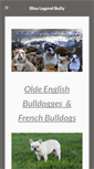 Mobile Screenshot of bluelegendbully.weebly.com