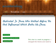 Tablet Screenshot of ancestorsology.weebly.com