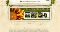 Desktop Screenshot of animal-ambassadors-of-texas.weebly.com