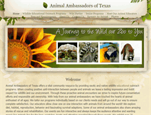 Tablet Screenshot of animal-ambassadors-of-texas.weebly.com
