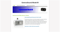 Desktop Screenshot of genevasoundmodelm.weebly.com