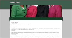 Desktop Screenshot of leaderquotes.weebly.com