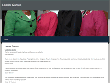 Tablet Screenshot of leaderquotes.weebly.com