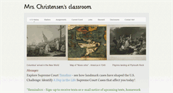 Desktop Screenshot of mrs-christensen.weebly.com