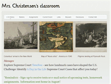 Tablet Screenshot of mrs-christensen.weebly.com