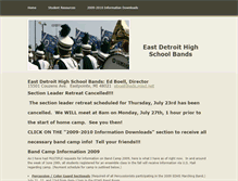 Tablet Screenshot of eastdetroitbands.weebly.com