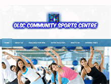 Tablet Screenshot of olscsportscentre.weebly.com