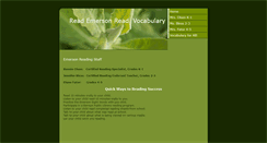 Desktop Screenshot of emersonreading.weebly.com