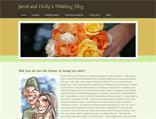 Tablet Screenshot of jaredandhollysweddingnews.weebly.com